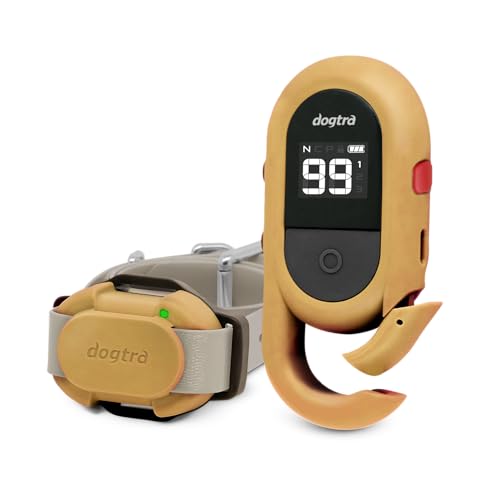 Dogtra CUE Gen 2 Tan – Customizable E-Collar for Dogs Training Collar with Remote – Easy, Safe, Beginner-Friendly Design – 99 Levels, Vibration, Boost, Waterproof, Rechargeable, 400-Yard Range - color: Gen 2 Tan