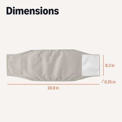 Amazon Basics Washable Highly Absorbent Machine Washable Male Dog Diapers, Large Size, Black, Grey, Silver, 3 Pack - size: L
