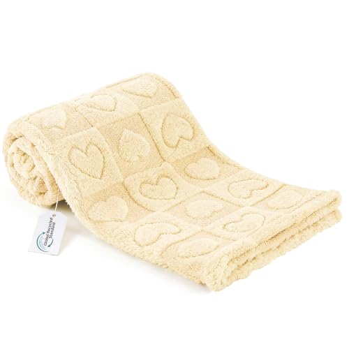 gogobunny Pet Blanket for Dogs Cats, 300GSM Ultra Soft Coral Fleece Blanket, Washable Small Dog Cat Blanket, Calming Crate Mat, Furniture Protector for Couch Bed Car Seat, Beige, 30x40IN - color: Beige, size: 30x40"