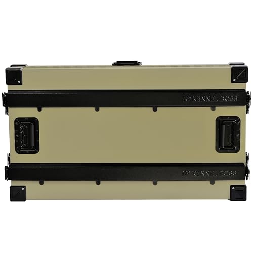 K9 Kennel Boss Aluminum Collapsible Dog Crate, Heavy Duty Folding Kennel - Medium-Long (Tan) - color: Tan, size: 40.6"L x 25.2"W x 28.9"H