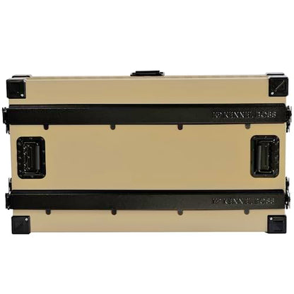 K9 Kennel Boss Aluminum Collapsible Dog Crate, Heavy Duty Folding Kennel - Medium-Long (Tan) - color: Tan, size: 40.6"L x 25.2"W x 28.9"H
