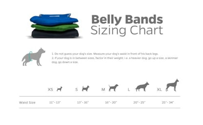 Pet Parents® Washable Belly Bands for Male Dogs (3pack) + Extendrs® of Durable Dog Diapers Male, Premium Male Dog Diapers & Dog Wraps (Small, Gentlemen) - color: Gentlemen, size: Small (13-16")