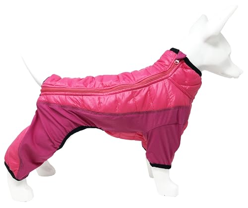 Pet Life ® Aura-Vent Lightweight 4-Season Stretch and Quick-Dry Performance Full Body Dog Coat Pet Jacket - color: Pink, size: X-Small