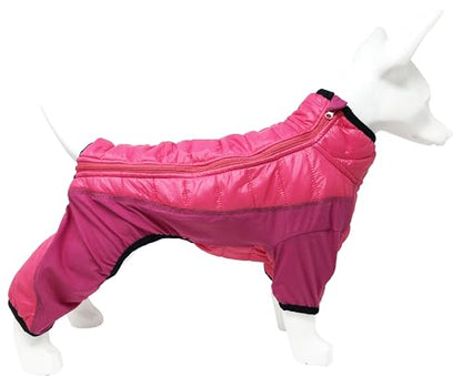 Pet Life ® Aura-Vent Lightweight 4-Season Stretch and Quick-Dry Performance Full Body Dog Coat Pet Jacket - color: Pink, size: Large