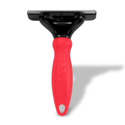 Paw Brothers Deshedding Tool, Deshedding Brush for Dogs and Cats, Professional Dog Grooming for Shedding, Pet Hair Remover, Fur Removal Brush for Medium and Long Pet Hair, 4" x 6", Large - size: Large