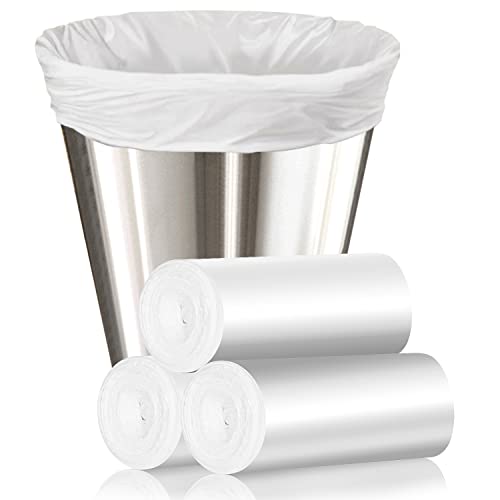 105 Count Small Trash Bags, 4 Gallon Garbage Can Liners | Leak-Proof & Strong, Unscented Wastebasket Clear Plastic Trash Bags for Bathroom, Bedroom, Cleaning Supplies (15 Liter) - size: 1 Count (Pack of 105), style: 4 Gallon