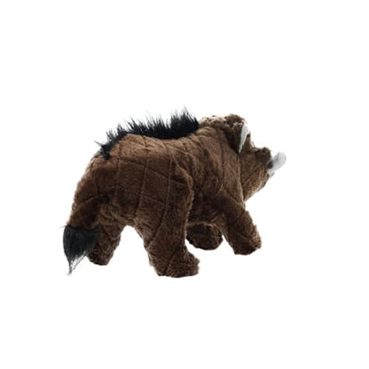 MIGHTY- Safari Brown Warthog- Squeaker-Multiple Layers. Made Durable, Strong & Tough. Interactive Play Dog Toy (Tug, Toss & Fetch). Machine Washable & Floats | Ultra Durable Plush Toy with Multiple Layers & Reinforced Seams , Washable and Floats , Mighty®