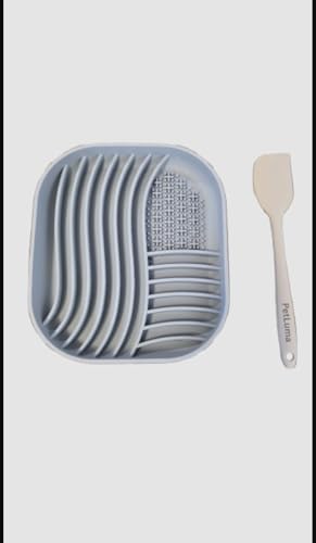 Dog Lick Mat Slow Feeder with Spatula, Silicone Dog Enrichment Mat for Anxiety Relief and Slow Feeding