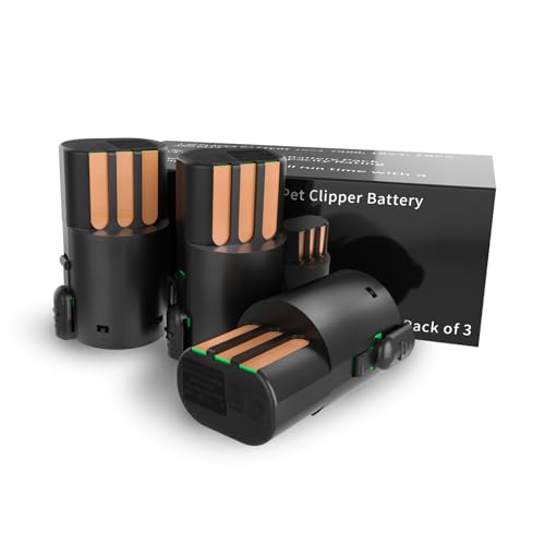 Replacement Battery Compatible with Wahl Arco SE Pet Clipper, 3-Pack | 2.4V 2100mAh NiMH rechargeable cell for grooming. Replaces parts 0114-300, 1854-7988. Check your clipper model before buy. - color: 3 Packs