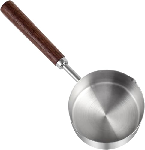 Kichwit Dog Food Scoop, 1 Cup, 304 Stainless Steel Pet Food Scoop Measuring Cup with Wooden Handle (1 Cup) - size: 1 Cup