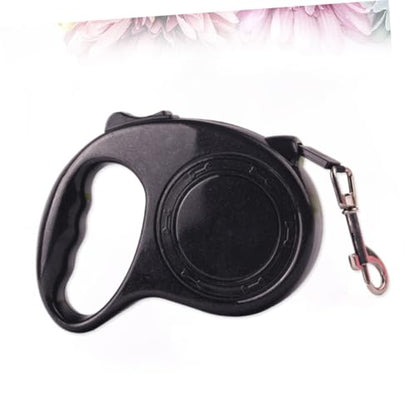 SUPVOX Automatic Retractable Dog Leash with Lock Braking System Telescopic Traction Rope Belt for Small and Medium Pets Large Ergonomic Handle for Comfortable Grip Black