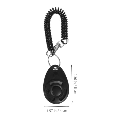 Toyvian Dog Training Clicker and Whistle Portable Pet Behavior Training Tool with Wrist Strap Lightweight Durable Plastic for Dog Clicker Training