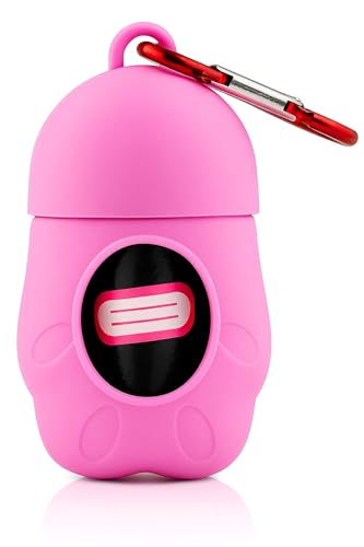 4-in-1 Retractable Dog Leash Set Includes Waste Bag Dispenser, Refill Bags & Collapsible Water Bowl Heavy Duty Nylon Leash with One-Hand Lock, Anti-Slip Grip for Small to Medium Pets (Pink) - color: Pink
