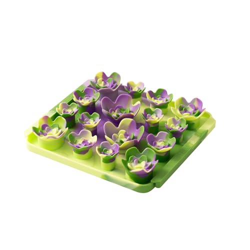 Tall Tails Succulent Foraging Mat for Dogs and Cats – Slow Pet Feeder Puzzle Mat for Easy & Engaging Feeding - color: Succulent