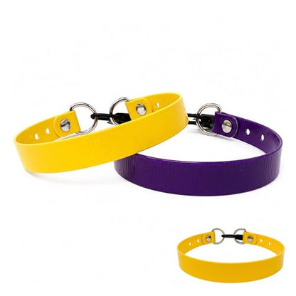 SparkDog 3/4” High Flex Quick Adjust E-Collar Strap Waterproof Replacement Collar Compatible with SportDOG, Garmin, Dogtra & E-Collar Technologies, Genuine BioThane®-Made in USA (Yellow HF, High Flex) - color: Yellow HF