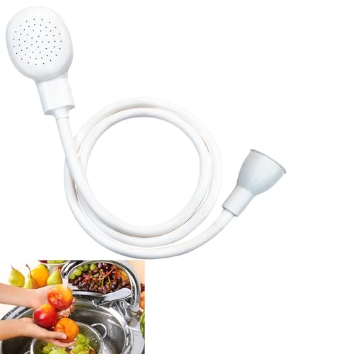 3M/9.84ft Sink Spray Hose, Portable Garden Tub Faucet Sprayer Handheld Hose Faucet Shower for Bathing Baby,Pets,Washing Hair,Rinsing Vegetables - color: White - 3M/9.84ft