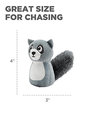 Outward Hound Squeakin' Raccoon Hide A Puzzle Plush Replacement Dog Toys - 3 Pack - color: Raccoons (3-pack)