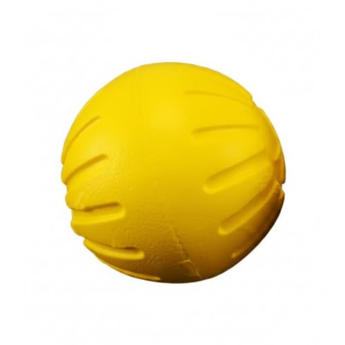 Easy-Grab Floating Dog Disc, Soft EVA Foam Flying Toy for Water Fetch, Yellow - size: 3.54 x 3.54 x 3.54 in