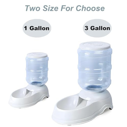Automatic Dog Feeders - 3 Gallon Capacity Gravity Food Dispenser for Large Dogs and Cats - size: 3 Gallon Feeder