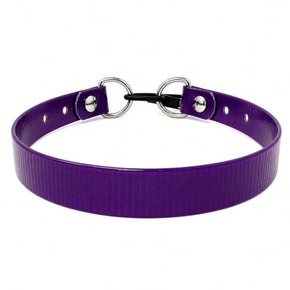 SparkDog 3/4” High Flex Quick Adjust E-Collar Strap Waterproof Replacement Collar Compatible w/SportDOG, Garmin, Dogtra & E-Collar Technologies, Genuine BioThane®-Made in USA (Purple HF, High Flex) - color: Purple HF