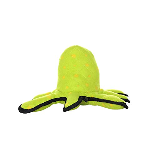TUFFY - World's Tuffest Soft Dog Toy - Alien Green-Squeaker- Multiple Layers. Made Durable, Strong & Tough. Interactive Play (Tug, Toss & Fetch). Machine Washable & Floats | Multiple Layers & Reinforced Seams , Washable and Floats , Original Construction