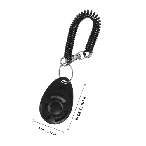 Toyvian Dog Training Clicker with Wrist Strap, Portable 2-in-1 Pet Training Tool for Puppy Behavior Correction and Cat Clicker Trainer