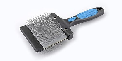 Mr. Slick Dual Flex Professional Slicker Brush detangling, de-matting, ergonomic. best for labradoodle, doodle, GoldenDoodle, Collie, poodle, maltipoo. Safe for dogs, cats.