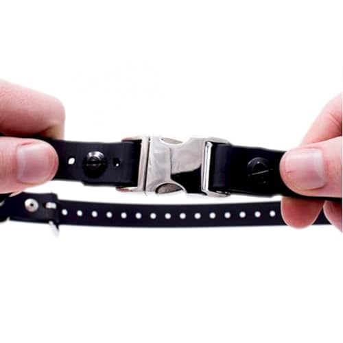 Educator 1" Quick Snap Bungee Dog Collar Strap, Black, 33" | Fits FE-580, ET-800 & UL-1200 ONLY, NOT Compatible with ET-300, ET-400, EZ Educator, Trim-to-Fit, Waterproof Biothane - color: Black