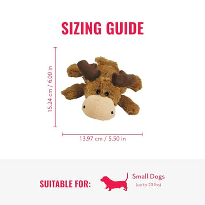 KONG Cozie Marvin Moose & SqueakAir Balls (3 Pack) - Dog Fetch & Chew Toys for Fun - Soft Toy Moose for Indoor Play - Durable Dog Toy Balls for Outdoor Play - for Small Dogs - size: Small
