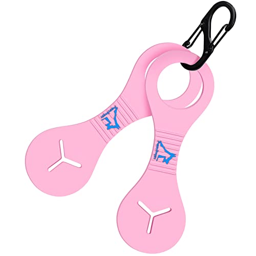 Dog Poop Bag Holder for Leash Waste Bag Carrier Dog Poop Bag Dispenser for Walking Running Bicycle Accessory 2 pieces (Pink) - color: Pink