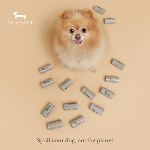 100% Certified Home Compostable and Biodegradable Dog Poop Bags - ASTM D6400 & EN 13432 Compliant Dog Waste Bags – 180 Bags – 12 x Rolls of Plant Based Compostable Waste Bags - Thick Doggie Poop Bags - size: 180 Bags (12 Rolls)