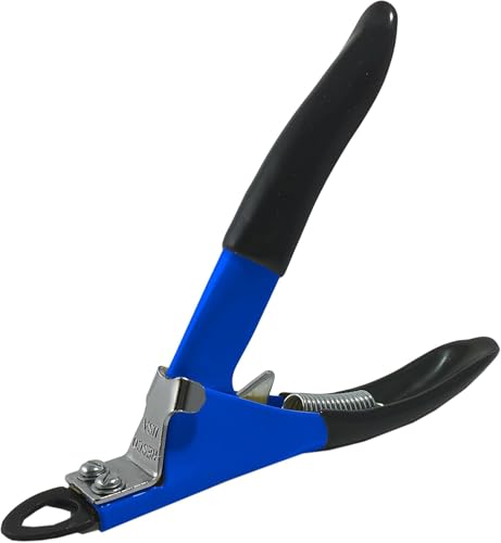 Resco Deluxe Dog Nail Clippers for Small to Medium Dogs - Professional USA-Made Guillotine Trimmer - Heavy Duty Steel, Blue - size: Small/Medium Clipper