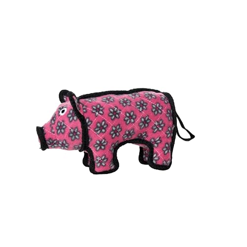 TUFFY® : Jr Pig Dog Toy: Ultra Durable Plush Toy with Multiple Layers & Reinforced Seams, Washable and Floats, Original Construction - color: Pink Jr Pig