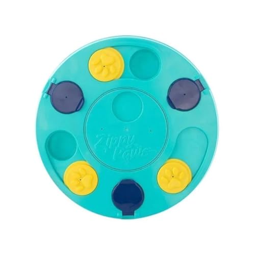 ZippyPaws - SmartyPaws - Puzzler Dog Toy - 3 in 1 Interactive Dog Toy Puzzle, Teaches Problem Solving Skills, Teal - color: Teal