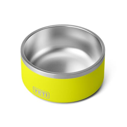 YETI Boomer 8, Stainless Steel, Non-Slip Dog Bowl, Holds 64 Ounces - color: Firefly Yellow