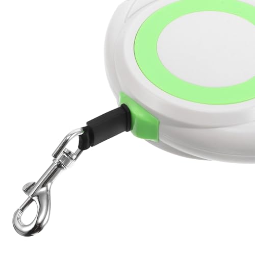 VICASKY Retractable Dog Leash Adjustable Length with Automatic Ring Design, Heavy Duty Pet Telescopic Traction Rope for Small to Large Dogs, Comfortable Walking and Running Leash in Green