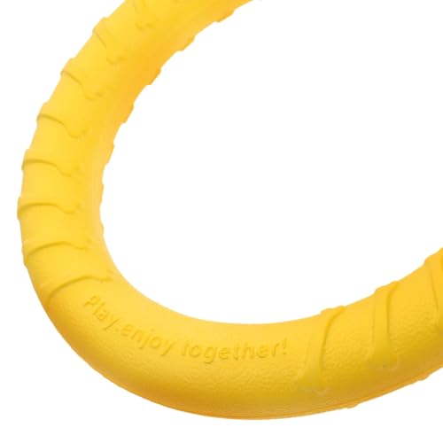 SHOWERORO Large Breed Dog Chew, Sturdy Eva Solid Chew Ring for Aggressive Chewers, Elastic Bite-Resistant Pet for Interactive Training and Puppy Teething