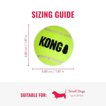 KONG Cozie Marvin Moose & SqueakAir Balls (3 Pack) - Dog Fetch & Chew Toys for Fun - Soft Toy Moose for Indoor Play - Durable Dog Toy Balls for Outdoor Play - for Small Dogs - size: Small