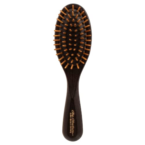 Chris Christensen Dog Brush, 20 mm Oval, Wood Pin Series, Groom Like a Professional, Real Wood Pins, 100% Static-Free, Redistribute Natural Oils into Coat, Reduces Painful Pulling, Small - size: Small