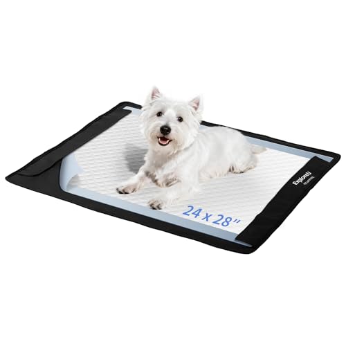 Pee Pad Holder,Folded Non-Slip for Potty Tray with Magnetic Lock,M:24"x28" | Magnetic closure,water-absorbent,easy to clean,easy to carry and fold - size: L: 24" x 28"