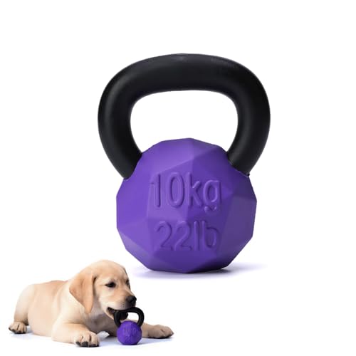 MECOOL Indestructible Dog Toy for Aggressive Chewers - Heavy Duty Chew Ring with Durable Nylon and Treat Dispenser Rubber Base, Interactive Food Puzzle Dog Chew Toy,Medium Purple for Puppy - size: S Purple
