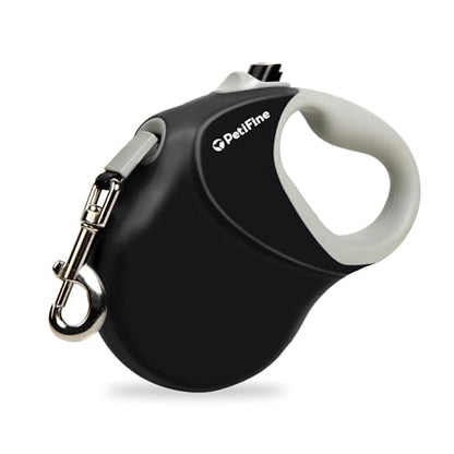 PetiFine Upgraded Retractable Dog Leash 26FT, Heavy Duty Pet Walking Lead for Large Dogs up to 110lbs, Anti-Twist Reflective Dog Leash with Anti-Slip Soft Grip, One-Handed Brake - size: Large-26 Feet(Tape)