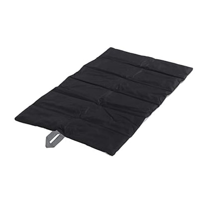Portable Pet Mat, Foldable Rollup Pet Camping Bed for Outdoor Travel, 600D Oxford Fabric Dog Mat with Carry Handle for Car Sofa Kennel Gray