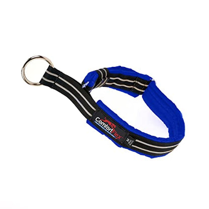 ComfortFlex Limited Slip Martingale Collar, Medium, Mariner Blue | American made, designed, cut, assembled, sewn in USA, wide escape proof martingale design, premium padding, gentle control - color: Mariner Blue, size: Medium