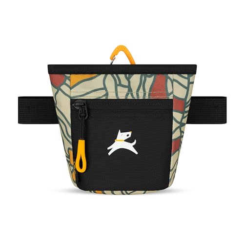 OllyDog, Goodie Treat Bag, Dog Treat Training Pouch | Magnetic Closure | 3 Ways to Wear | Hands-Free Waist Belt | Water-Resistant Recycled Vegan Fabric (Fiori) - color: Fiori