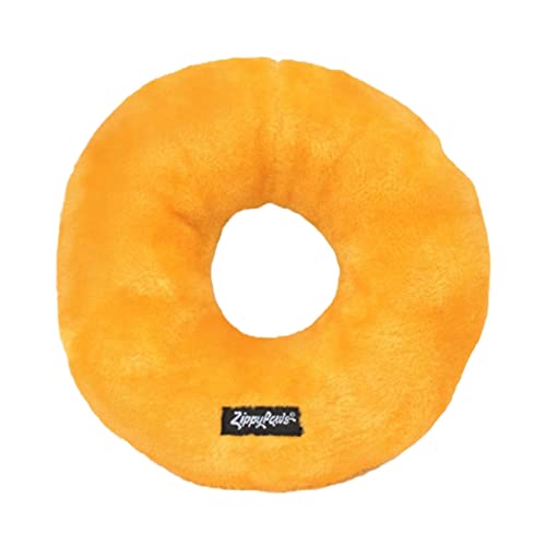 ZippyPaws Donutz - Stuffed Dog Toys to Keep Them Busy, for Medium and Large Dogs, Squeaky Pet Toy for Boredom, Chew Toy with Stuffing, Soft Plush Puppy Products, Funny Food Toy - Jumbo Chocolate Donut