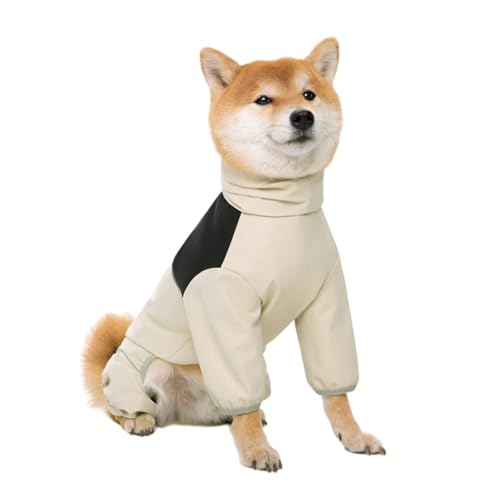 Pet Dog Four Leg Windbreaker, Waterproof and Windproof, Medium to Large Dog Belly Suit