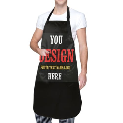 Sweetshow Cute Dog Apron with 2 Pockets and Adjustable Neck Waterproof Kitchen Cooking Dog Grooming Aprons for Women Men - color: Personalized