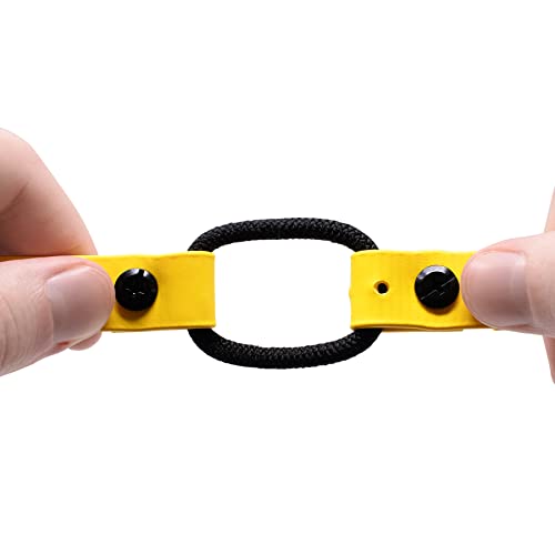 E-Collar Educator 1" Biothane Collar Strap for ET-800 & UL-1200, Yellow | Fits FE-580, ET-800 & UL-1200 Receivers Only, 1" Waterproof Biothane, 33" Trim-to-Fit, Yellow - color: Yellow