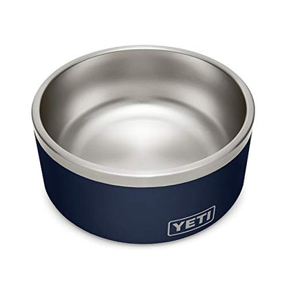 YETI Boomer 8, Stainless Steel, Non-Slip Dog Bowl, Holds 64 Ounces - color: Navy